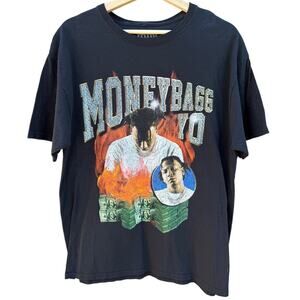 Money Bagg Yo MBY Rap music black t-shirt Size Large